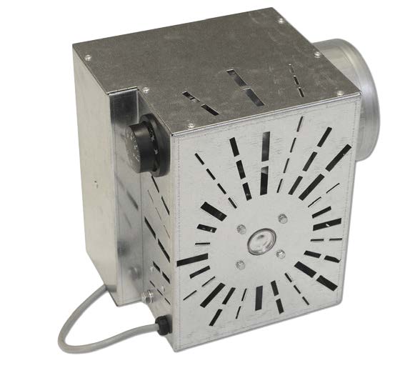 Répartiteur d'air chaud pour foyer fermé, 400 m3/h, thermostat intégré, D  125 mm S&P (UNELVENT) 630001